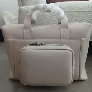 💐SOLD💐Monos Metro Duffel in Ivory Vegan Leather